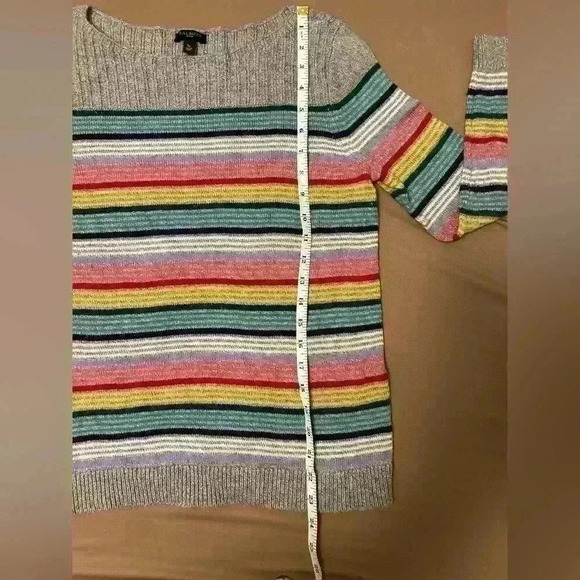 Talbots women’s colorful striped sweater size SP - Picture 7 of 8